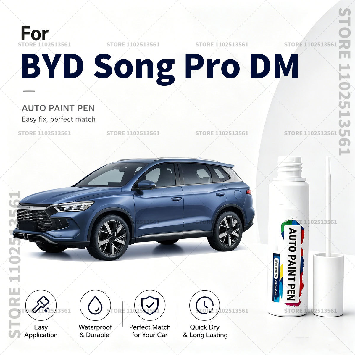 Paint Model Kit - Dla BYD Song Pro DM Biały